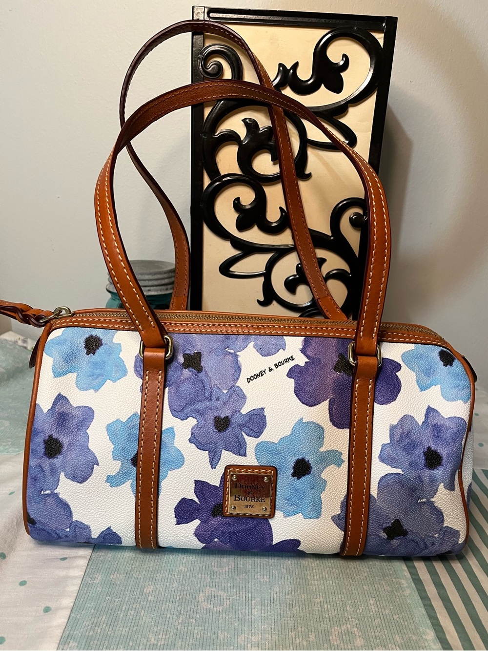 Dooney & Bourke Floral Barrel Shoulder Bag
